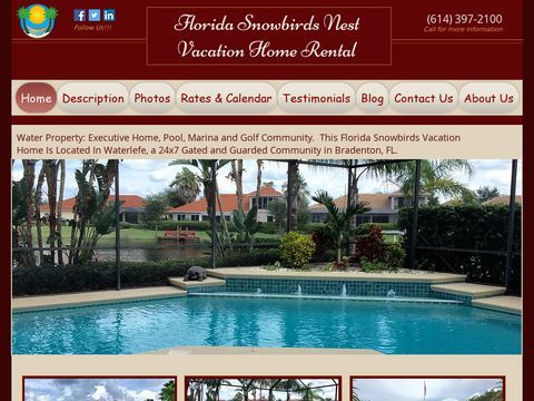 Florida Snowbirds Nest Vacation Home