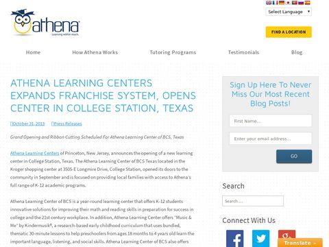 Athena Learning Center of College Station