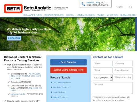 Beta analytic lab services