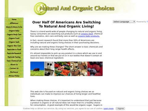 Natural And Organic Choices