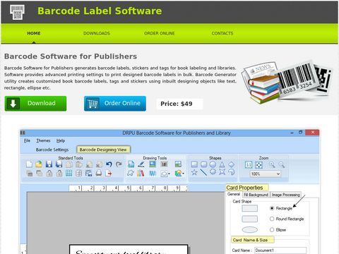 Bar code label software