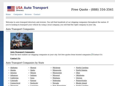 USA Auto Transport Directory