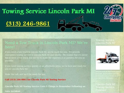 Towing Service Lincoln Park MI