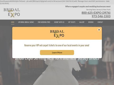 Bridal Expos & Trade Shows | Wedding Industry Experts | Clifton, NJ