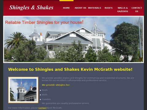 Shingles & Shakes Kevin McGrath | Roofing Contractors, Materials | Takapuna, New Zealand
