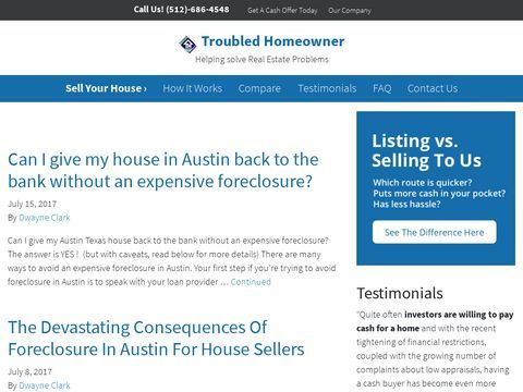 Austin Homeowners - Foreclosure Help in Austin, Divorce-Selling Your House in Austin,Job Loss-Sell Your House,Settling Probate House