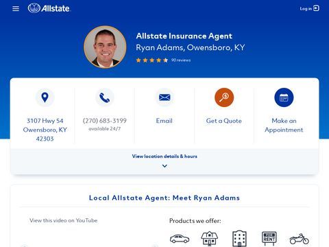 Allstate Insurance Agent: Ryan Adams