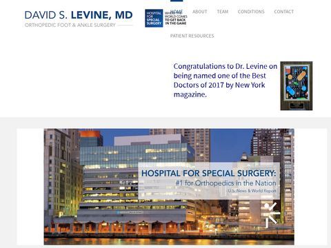 David S. Levine, MD, Orthopedic Foot & Ankle Surgeon