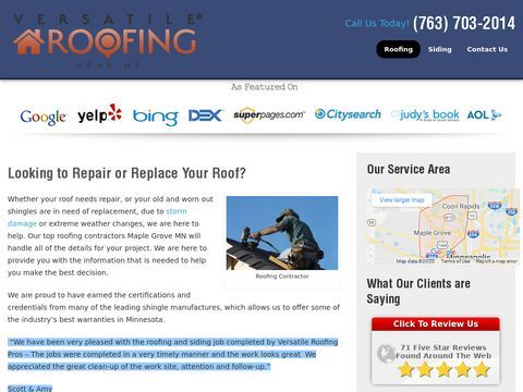 Roofing Contractor Maple Grove