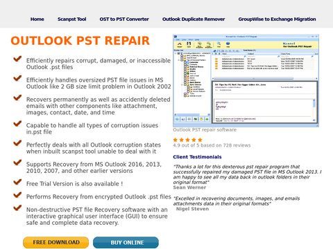PST recovery software to retrieve data from damaged outlook 
