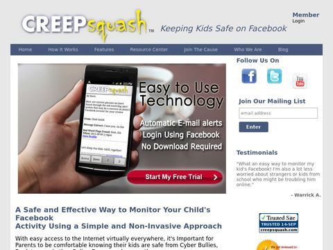 promotes Internet safety and protects kids on Facebook
