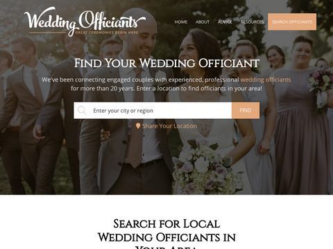 Find A Local Wedding Officiant