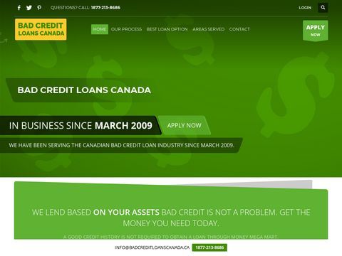 Bad Credit Loans Canada