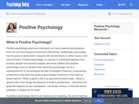 Positive Psychology