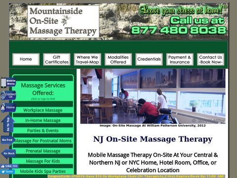 Mountainside On Site Mobile Massage