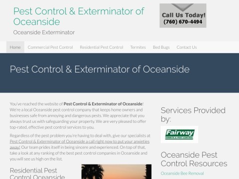 Pest Control & Exterminators of Oceanside