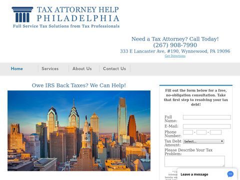 Tax Attorney Help Philadelphia