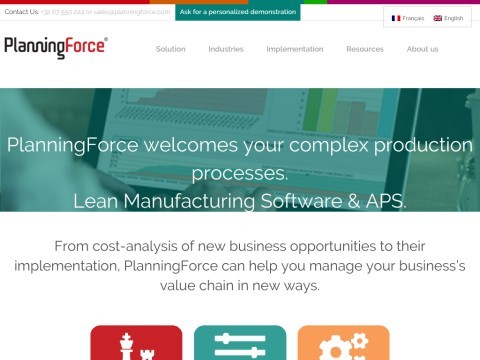 Planning and scheduling software - PlanningForce