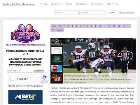 Fantasy Football Mastermind - Draft Guide, Player Rankings