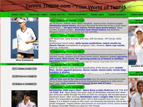 Tennis Theme Web