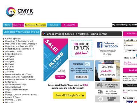Cheap Printing. CMYK Colour Online for business Printing