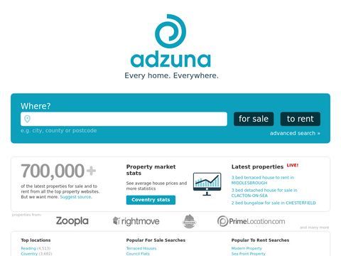 Top UK Property search site – Adzuna