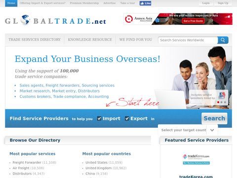 International Trade Services, Distributors and Reports on GlobalTrade.net