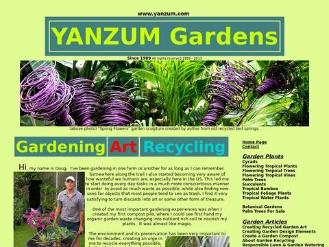 YANZUM Gardens, how to create recycled garden art & compost