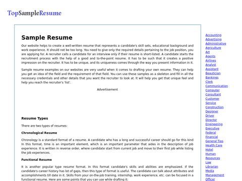 Resume Examples