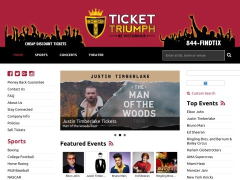 Cheap Tickets for Concerts, Sports, Theater | Ticket Triumph