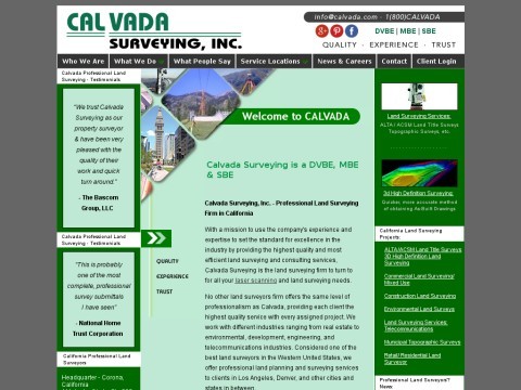 Calvada Surveying, Inc – A professional Land Surveyor