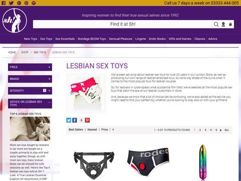 Lesbian Sex Toys at Sh! Womens Erotic Emprorium
