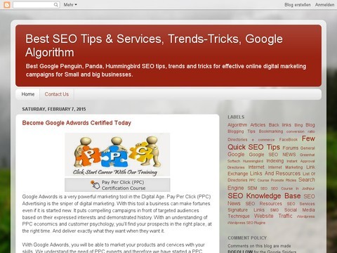 SEO Trends-Tricks, SEO Solutions, Blog, Google, Yahoo, Bing 