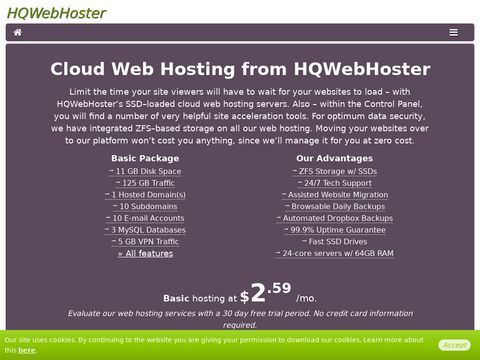 HQWebHoster.com - Premium Hosting Services for Everyone