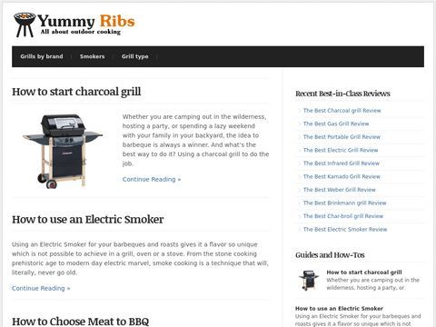 Grill reviews, smoker reviews, BBQ recipes at YummyRibs