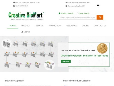 Creative Biomart - Recombinant Protein, Native Protein, GMP Protein And Cell Lines