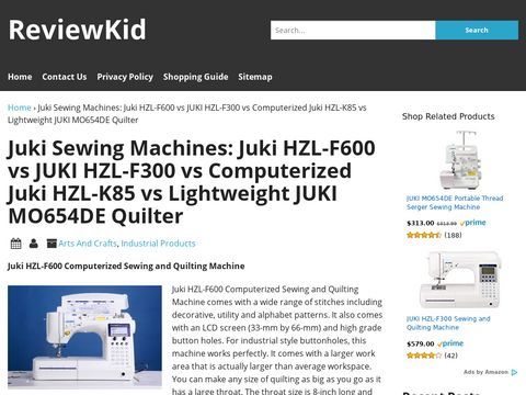 Juki Sewing Machines Reviews