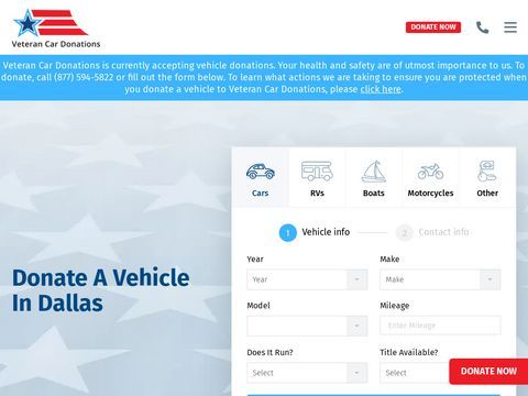 Veteran Car Donations Dallas