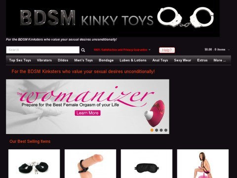 BDSM Kinky Sex Toys - Adults Finest Discreet Sex Toy Store