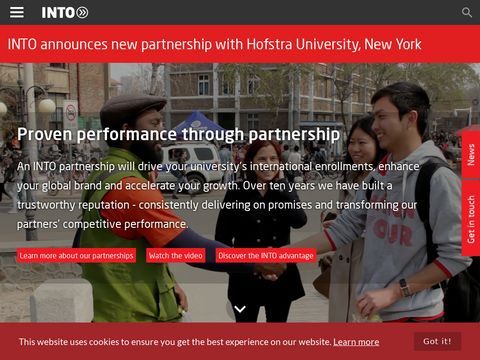 INTO University Partnerships Corporate Website