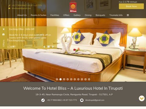 3 Star Luxury Hotels in Tirupati