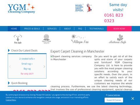 Expert Carpet Cleaning in Manchester | YGM Cleaning Company Ltd.