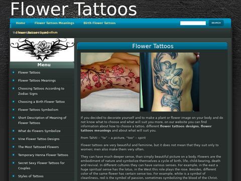 Flower Tattoos Designs and meanings