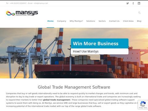 ManSys - International Trade, Procurement, Export Management