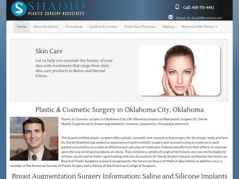 plastic surgery oklahoma city Derek Shadid