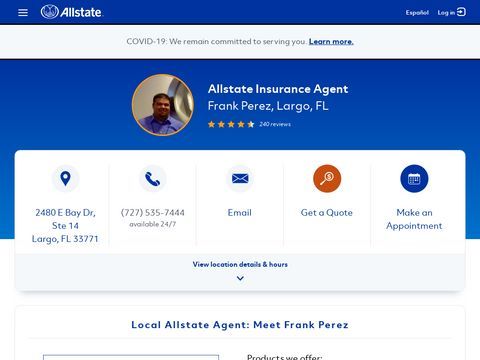 Allstate Insurance Agent: Frank Perez