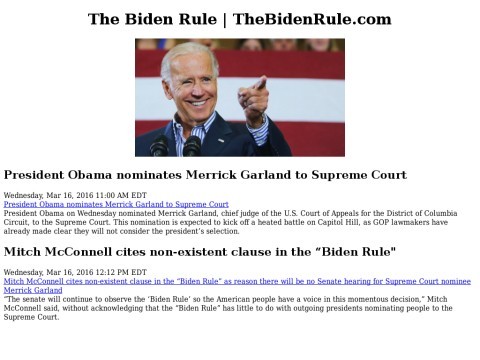 The Biden Rule