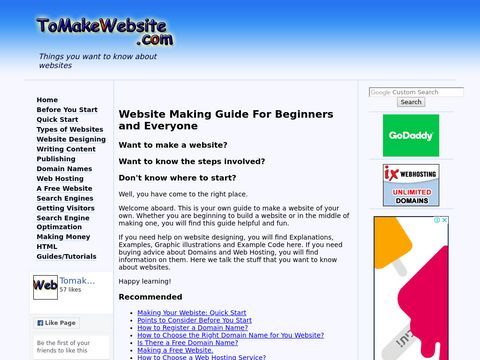 How to make-design your own website