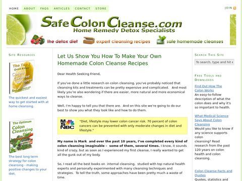 Homemade Colon Cleanse | Colon Cleanse Recipes