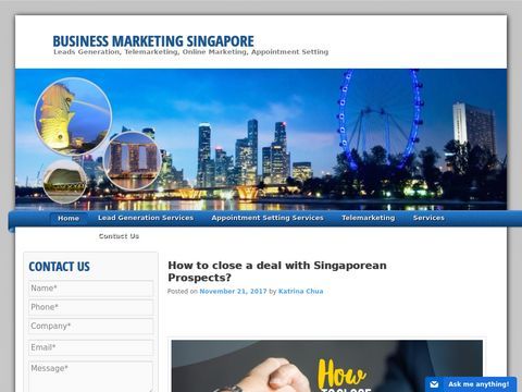 BUSINESS MARKETING SINGAPORE